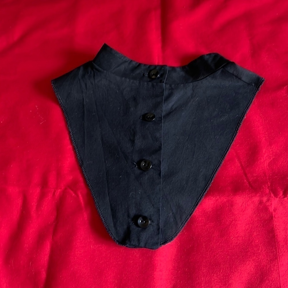 Vintage black removable collar.